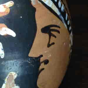 Greek South Italian Olpe, profile ladies head, circa 325 BC -4634