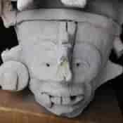 Pre-Columbian Jaguar mask fragment, Veracruz, 300-900 AD -4783