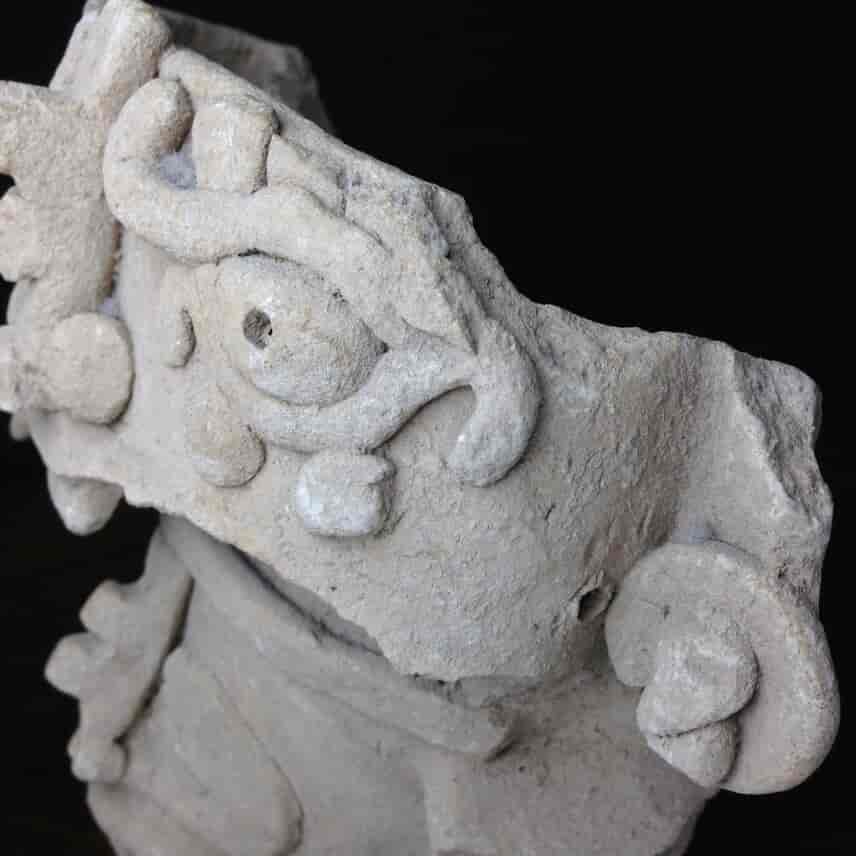 Pre-Columbian Jaguar mask fragment, Veracruz, 300-900 AD -4784