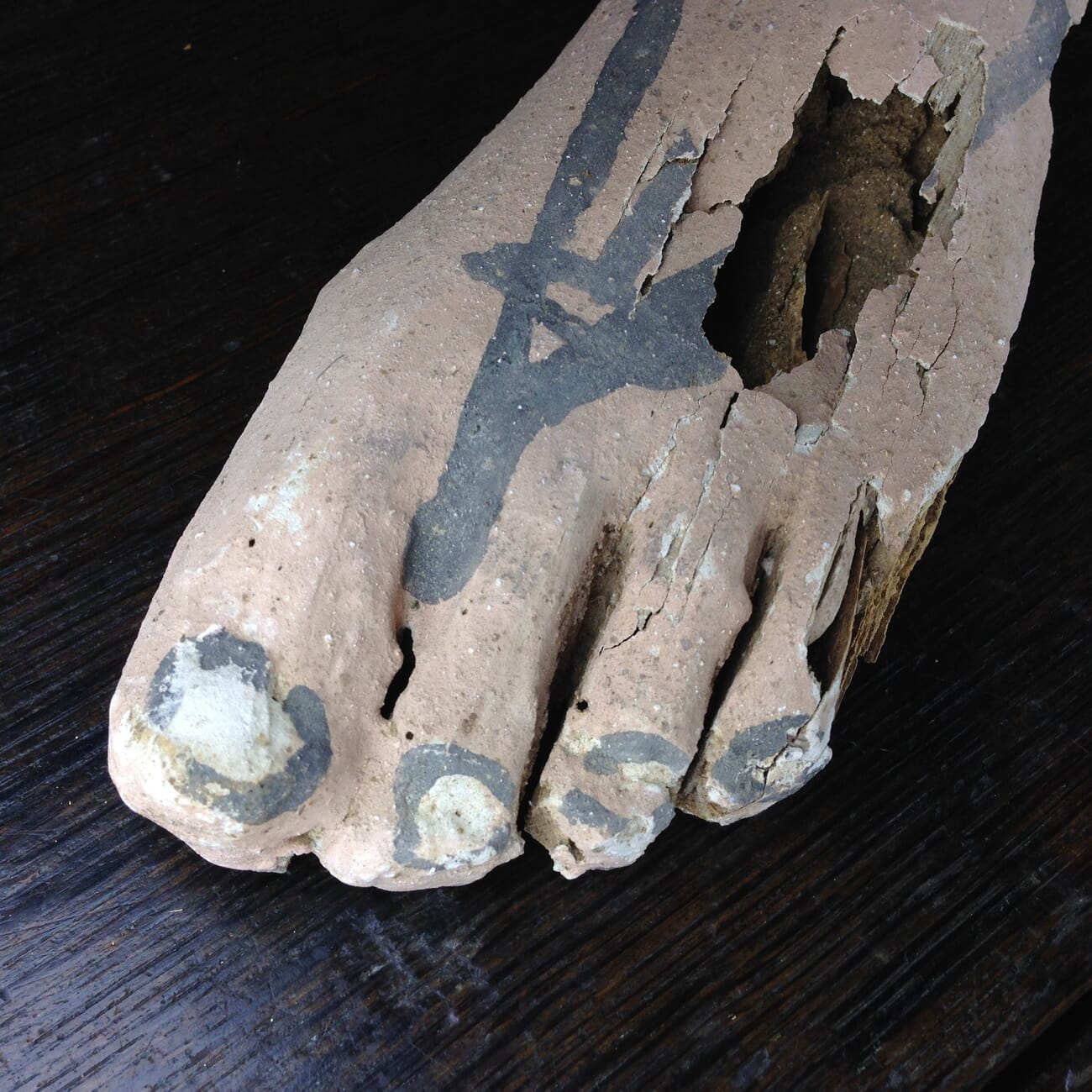 Egyptian foot with sandal, Late Period, 300 BC -4850