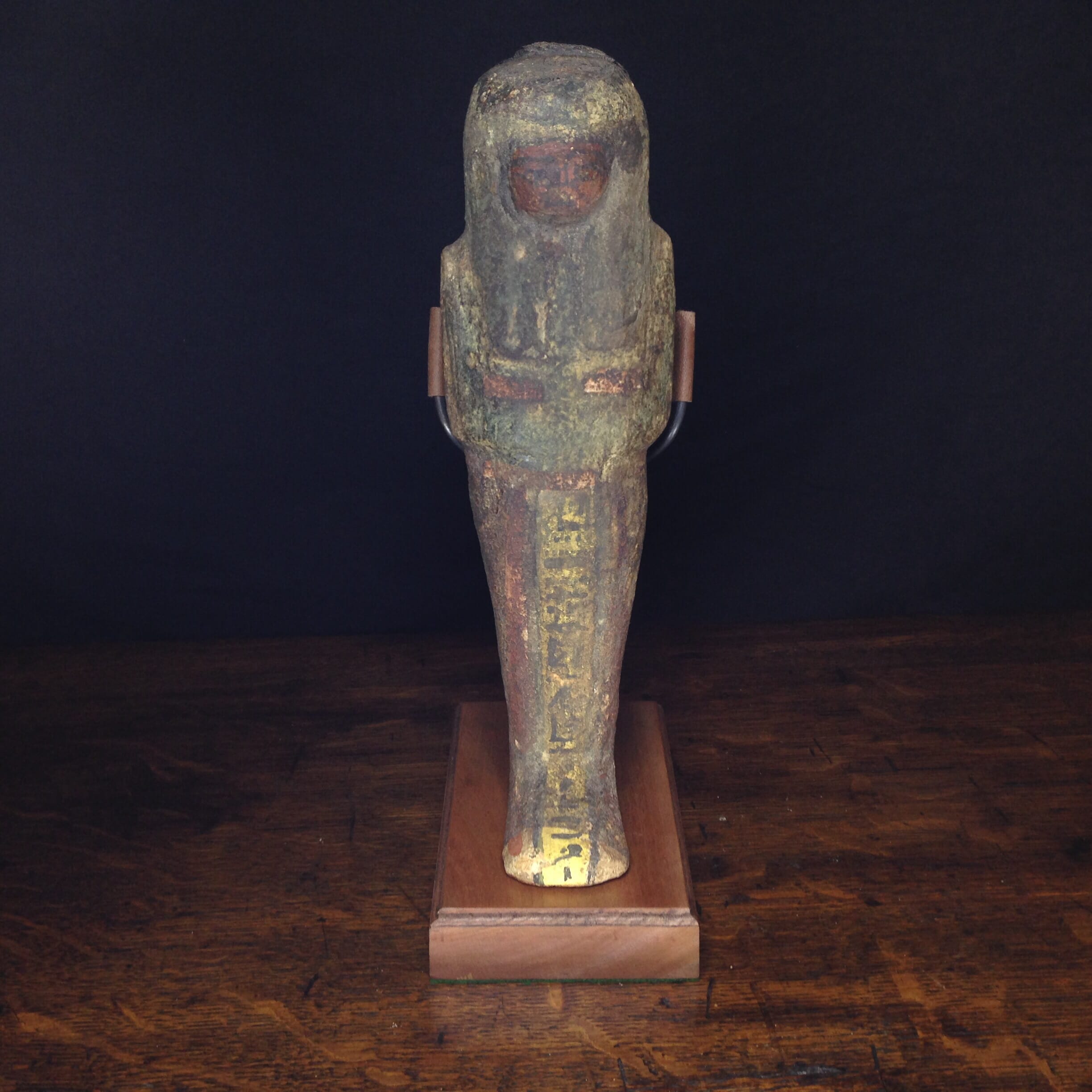 Rare female wooden shabti figure, C. 1100 BC -0