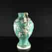 Derby vase with flower moulding over turquoise ground, c. 1765 -1084