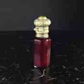 Victorian Ruby glass perfume bottle, c.1880 -5265