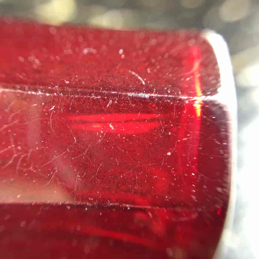 Victorian Ruby glass perfume bottle, c.1880 -5267