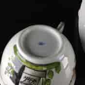 Wallendorf cup & saucer, marriage inscription, c. 1770 -1152
