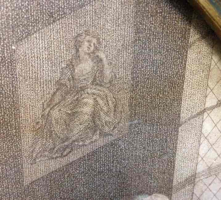 Engraving - dancing in the kitchen, c.1800 -6152