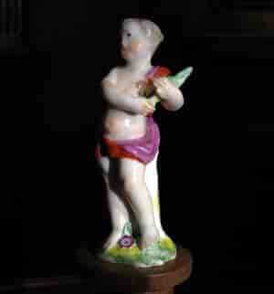 Red anchor Chelsea figure of a boy, after a Meissen original, c.1755 -8928