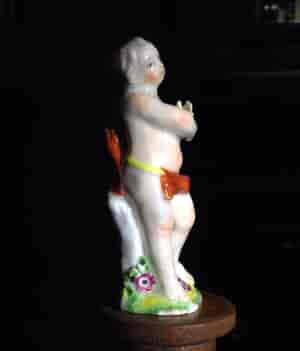 Red anchor Chelsea figure of a boy, after a Meissen original, c.1755 -8931
