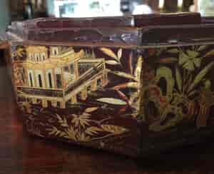 Chinese lacquer games box, fitted interior, c.1830 -9366