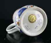 Bow tankard, Imari garden pattern, c. 1760 -9258