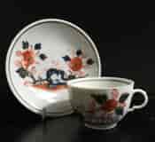Doccia cup & saucer, Imari garden pattern, c. 1760 -10225