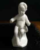 Orleans white porcelain figure of a seated boy, c. 1760 -10288