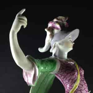 Rare early Derby figure of Minerva, pale family C. 1758 -1585