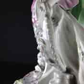 Rare early Derby figure of Minerva, pale family C. 1758 -1598
