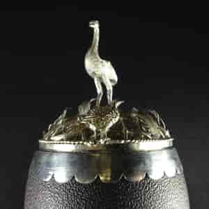 Australian silver mounted emu egg, 19th century -1646