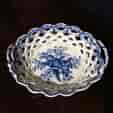 Caughley basket, pinecone pattern, C. 1780 -0