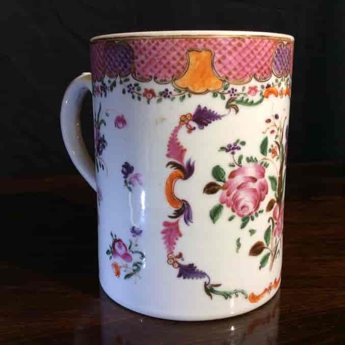Chinese export tankard, flowers, C. 1770 -761