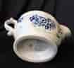 Caughley sauceboat, rib moulded with underglaze blue flower groups, c. 1780 -19843