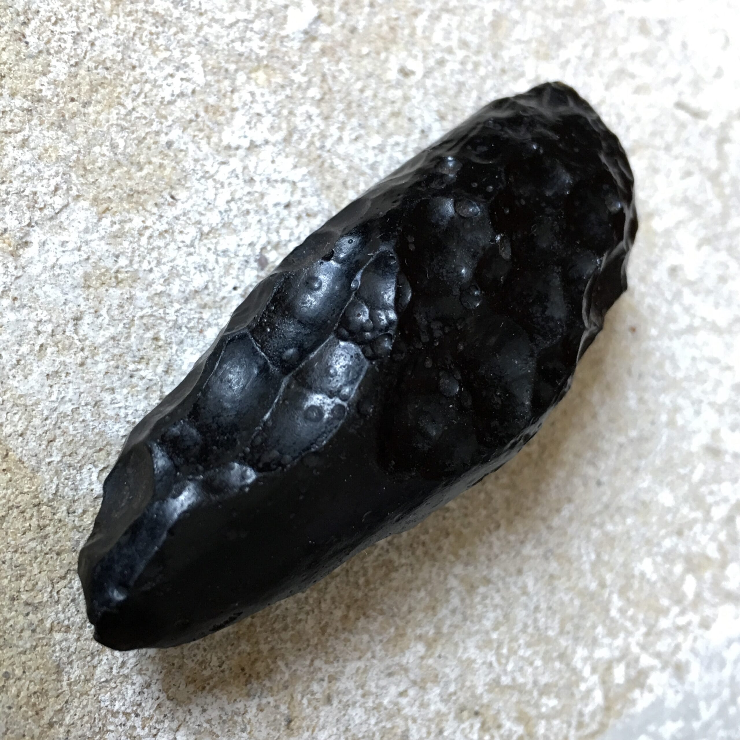Falling Star - Indochinite tektite, teardrop form -0
