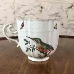 Meissen birds cup & saucer, oldozier moulded, c.1745 -24283