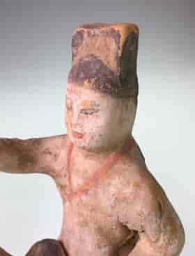Tang Polo player horseman figure, 8th century AD -24581