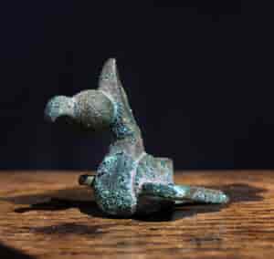 Islamic bronze bird weight, circa 8th - 10th century AD -22615