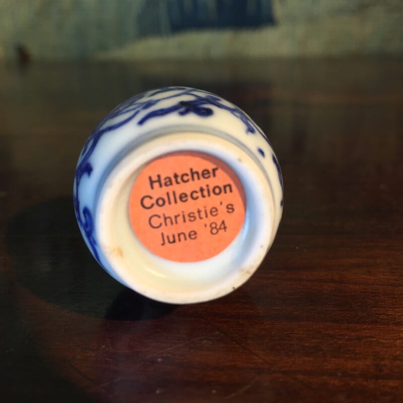 Miniature Chinese vase, from the Hatcher shipwreck, C. 1645 -28819