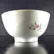 Lowestoft sugar bowl, colourful flower spray, c.1780 -1728