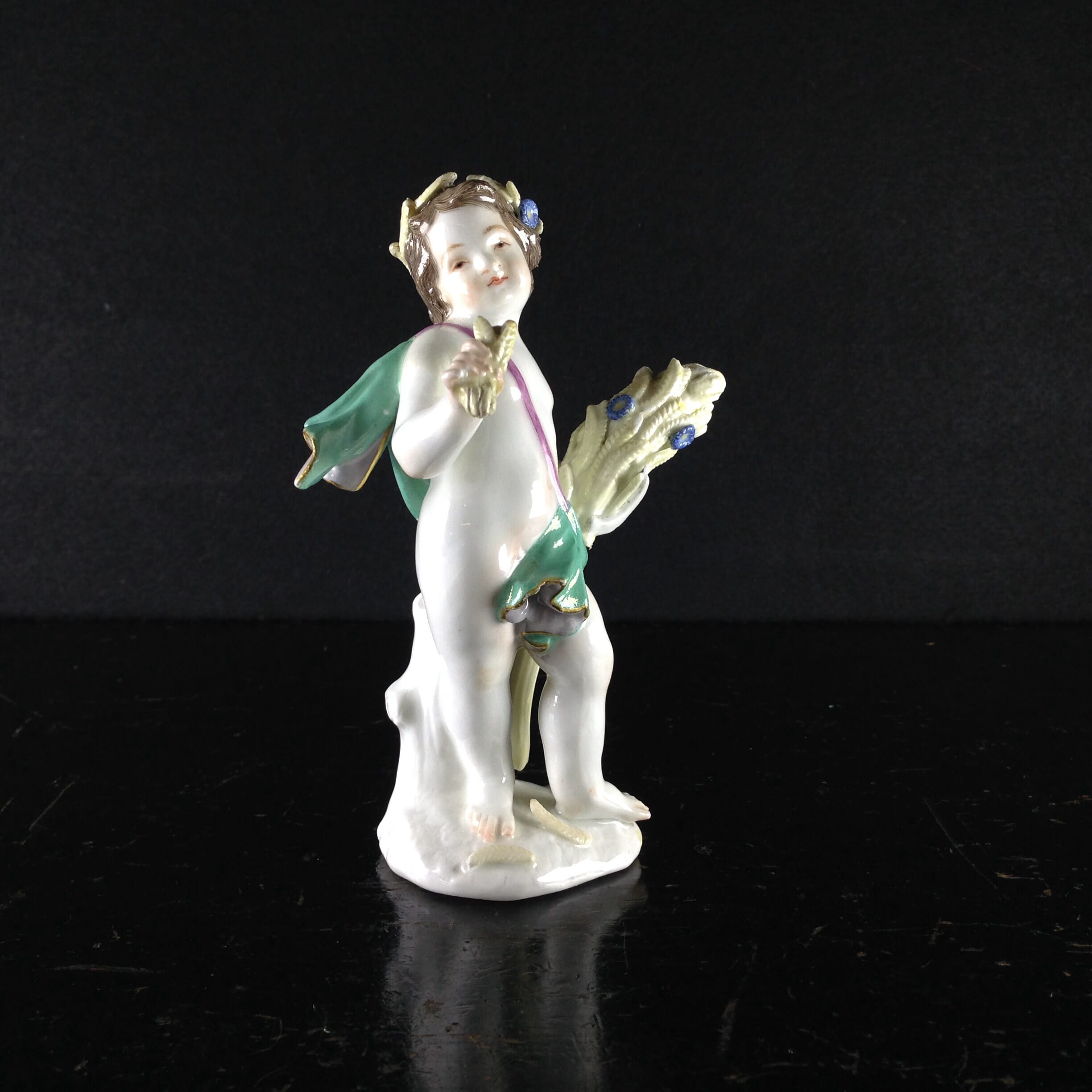 Meissen figure of a boy as Summer, by J J Kaendler, c. 1755 -0