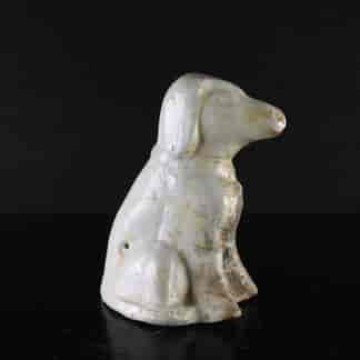 Diana shipwreck blanc-de-chine figure of a dog 1817 -0
