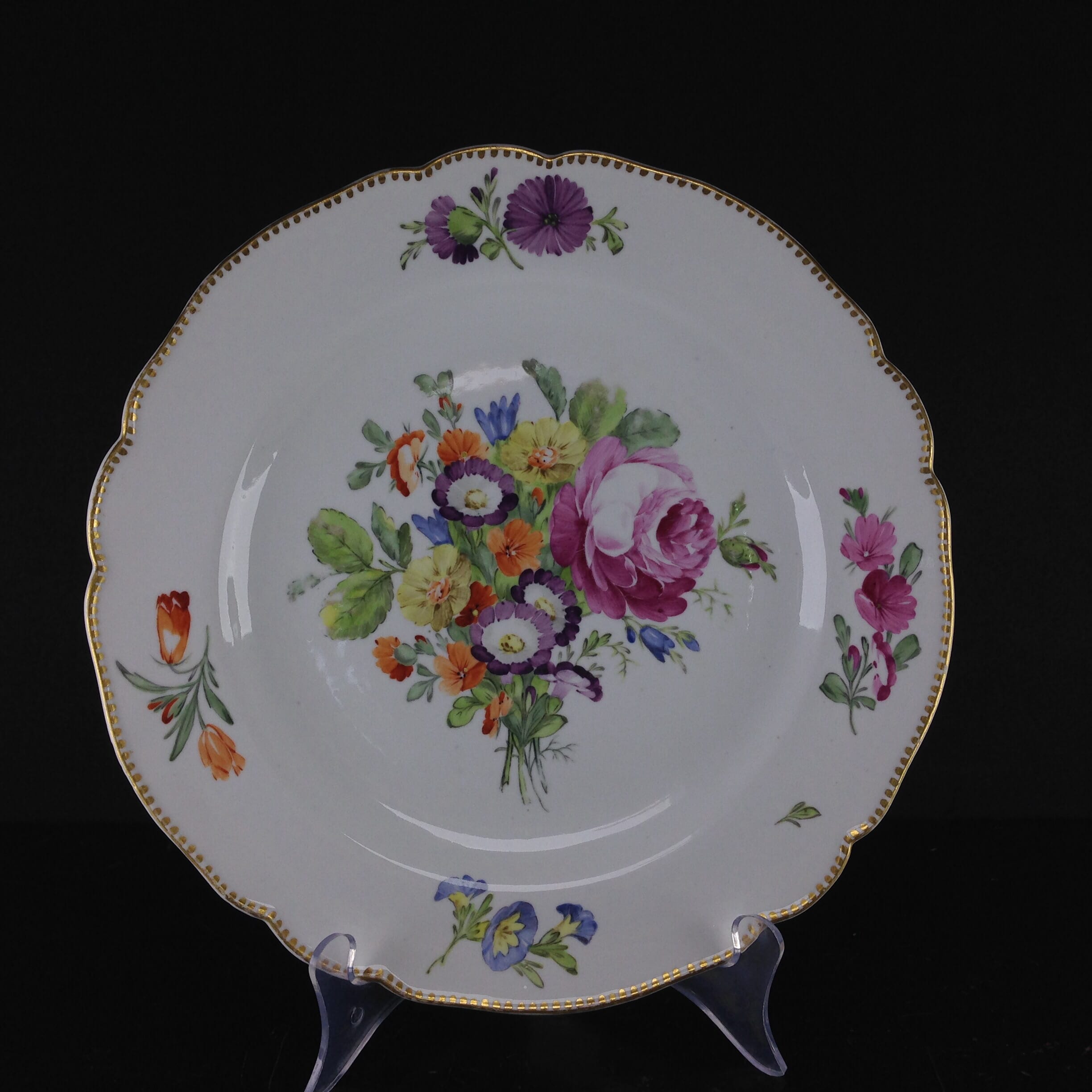 Coalport coffee cup & saucer, neoclassical pattern, c.1805