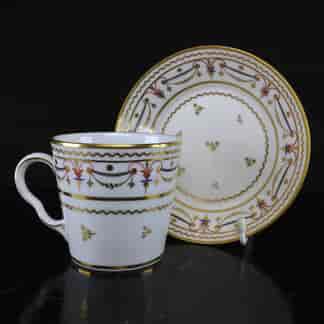La Courtaille coffee cup & saucer, circa 1790 -0