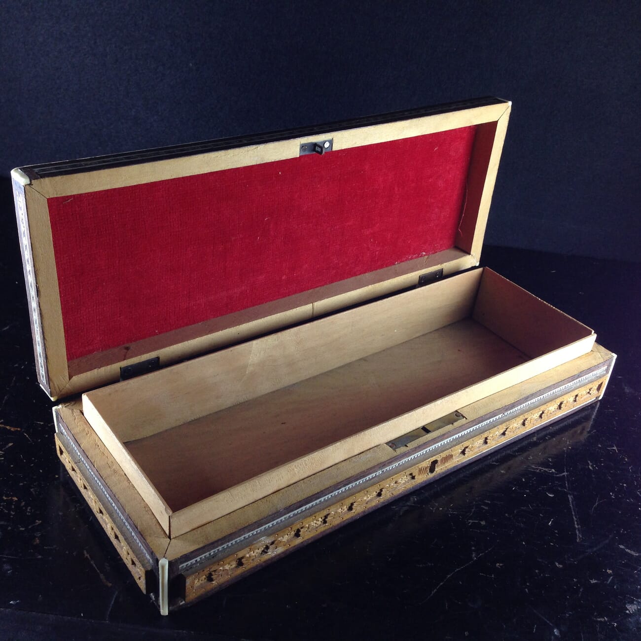 Anglo - Indian Oblong Box, Sadeli work, 19th century-2157
