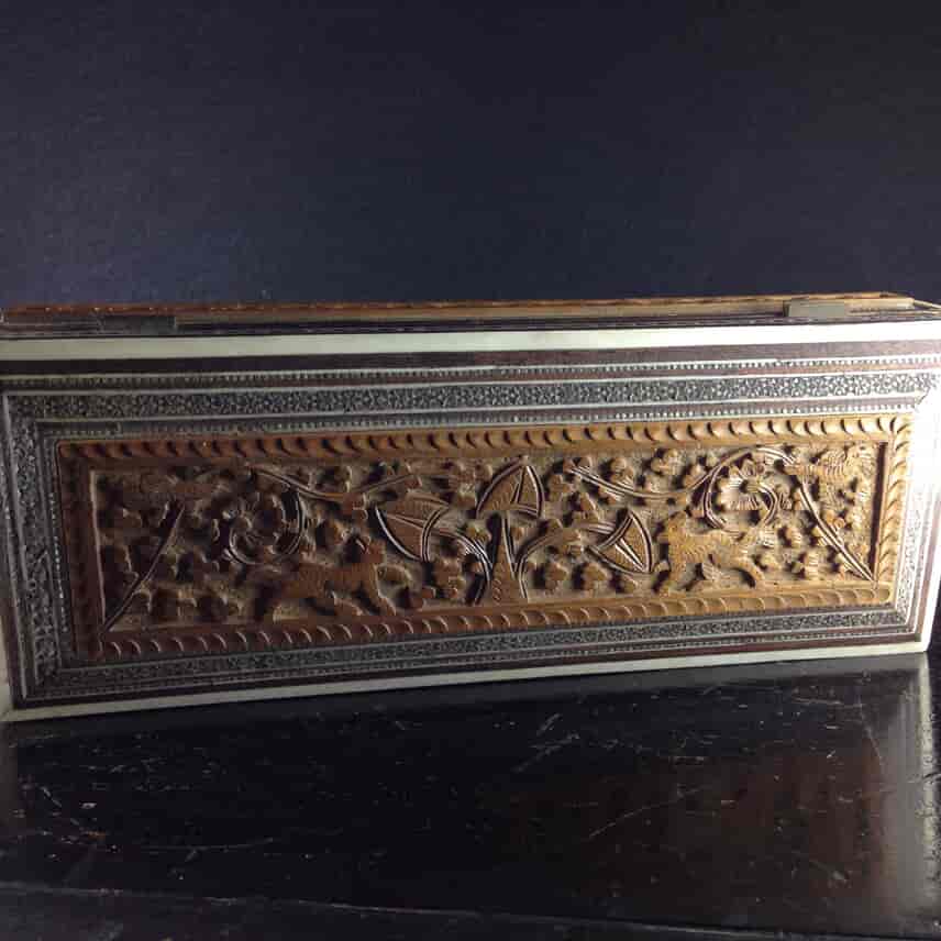 Anglo - Indian Oblong Box, Sadeli work, 19th century-2159