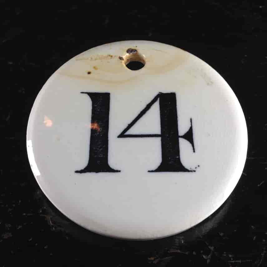 English creamware bin label, early 19th century-0