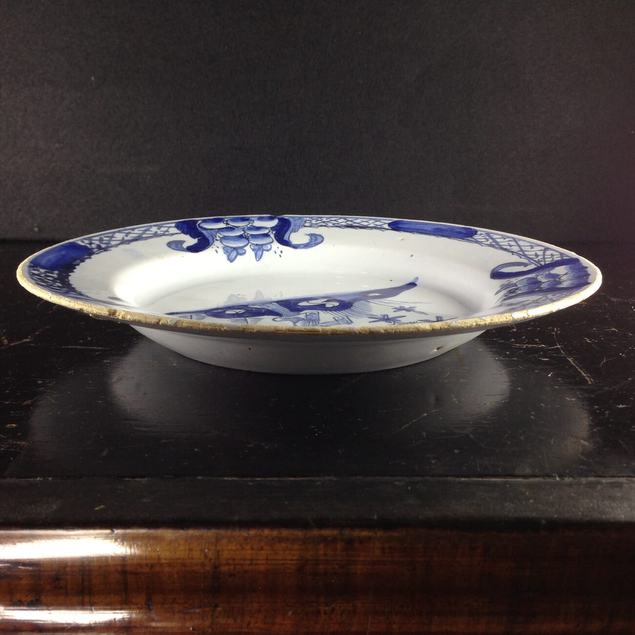 English delft plate with Chinoiserie, C. 1765 -2185
