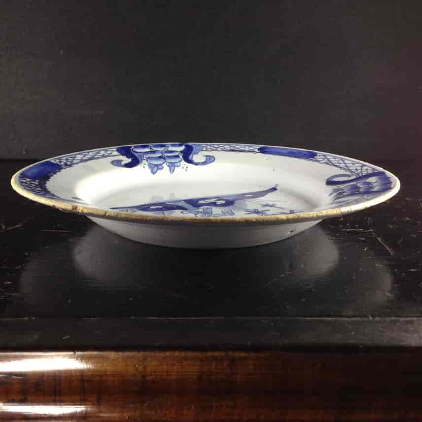 English delft plate with Chinoiserie, C. 1765 -2185