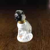 Paris porcelain perfume in the form of a pug dog, c.1880 -2216