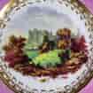 Minton plate, view of Warwick Castle, C. 1830-2348