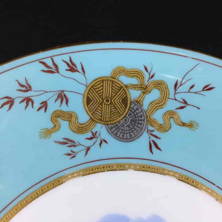 Wedgwood Bone China Plate, shipping scene, C. 1870 -2351
