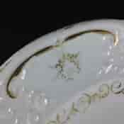 Swansea plate, scroll moulded with flower group, c. 1816 -2460