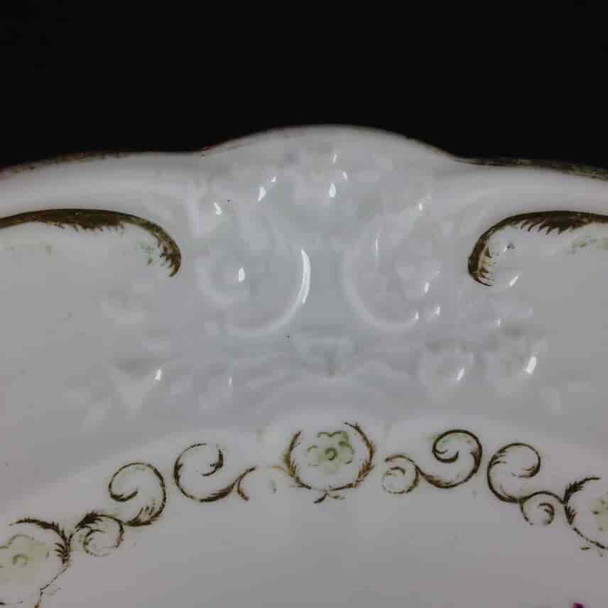 Swansea plate, scroll moulded with flower group, c. 1816 -2461