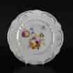 Swansea plate, scroll moulded with flower group, c. 1816 -0
