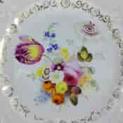 Swansea plate, scroll moulded with flower group, c. 1816 -2463