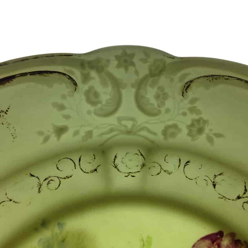 Swansea plate, scroll moulded with flower group, c. 1816 -2466