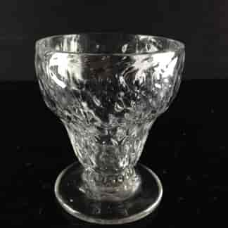 Georgian bonnet glass, honeycomb moulded, c.1750 -0