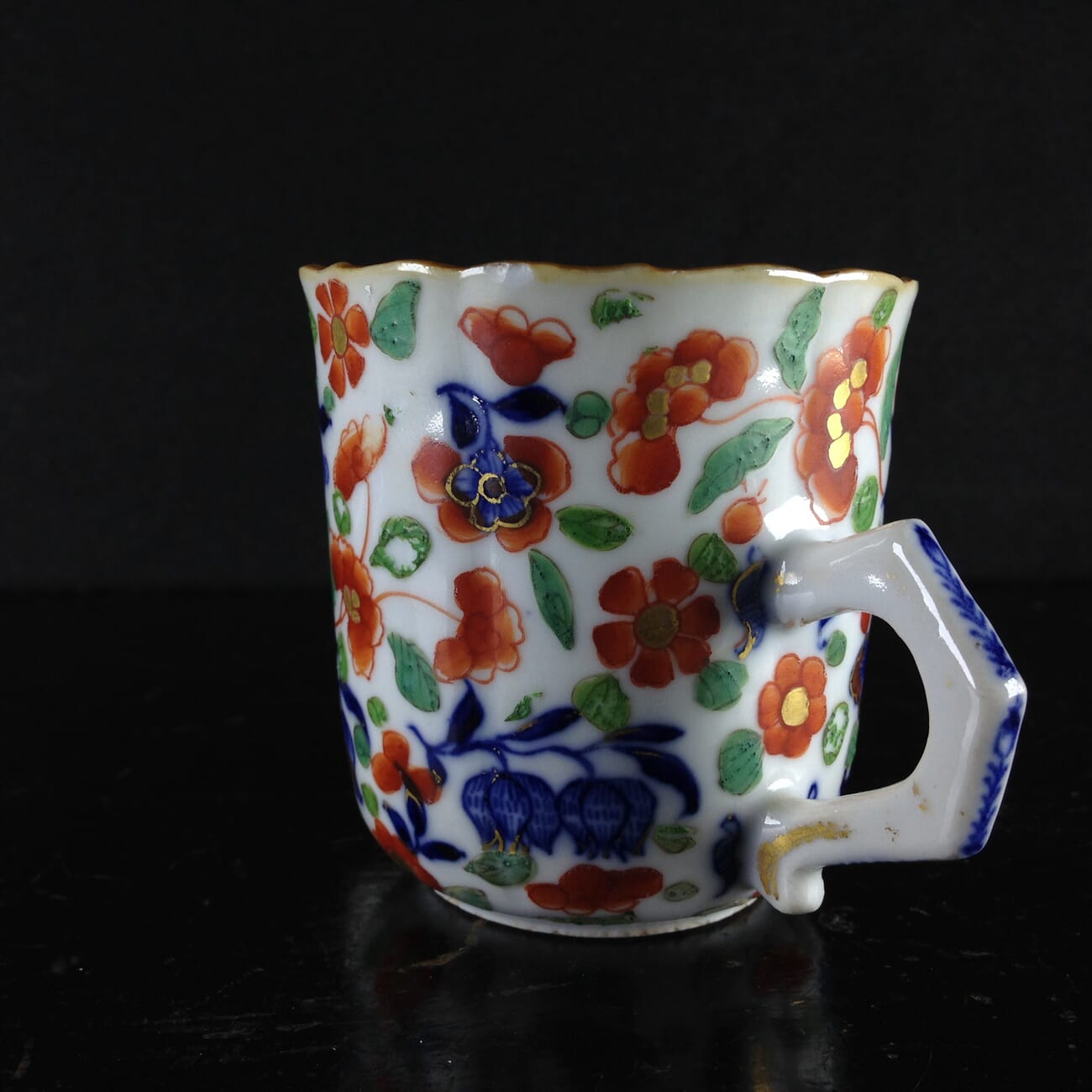 Chinese Export chocolate cup,European flower decorated, circa 1745 -2561