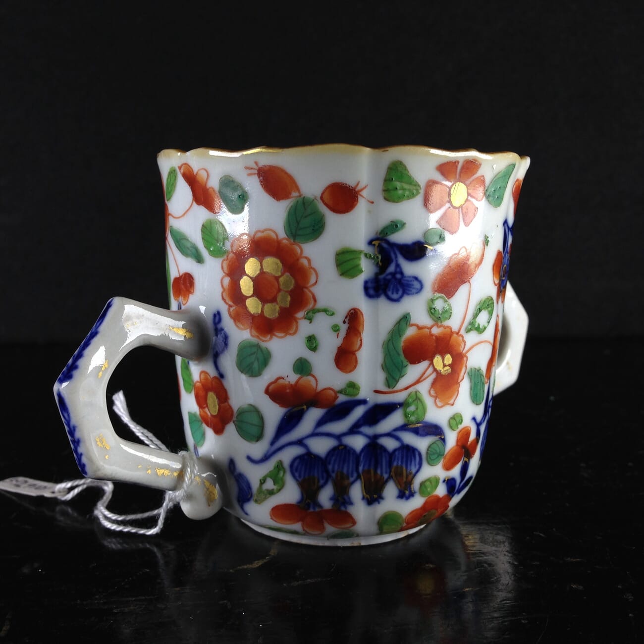 Chinese Export chocolate cup,European flower decorated, circa 1745 -2564
