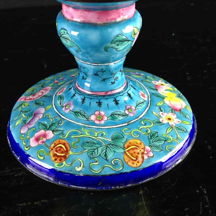 Chinese enamel goblet, lotus form, circa 1770 -2603