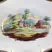 Spode shaped dish painted with landscape, P#1926, C. 1815 -2635